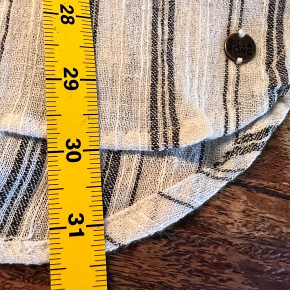 Billabong Grey Stripe Tunic/Coverup M - Picture 6 of 13
